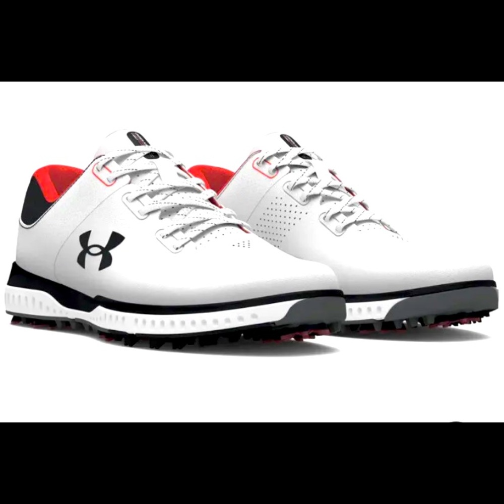 New Under Armour UA Charged Medal RST Golf Shoes 3025381-100 White